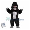 Black Gorilla Long Fur Mascot Adult Costume