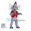 Circus Grey Elephant Mascot Costume 