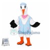 Lady Stork Mascot Costume 