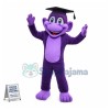 University Purple Monkey Mascot Costume 