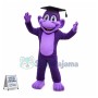 University Purple Monkey Mascot Costume 