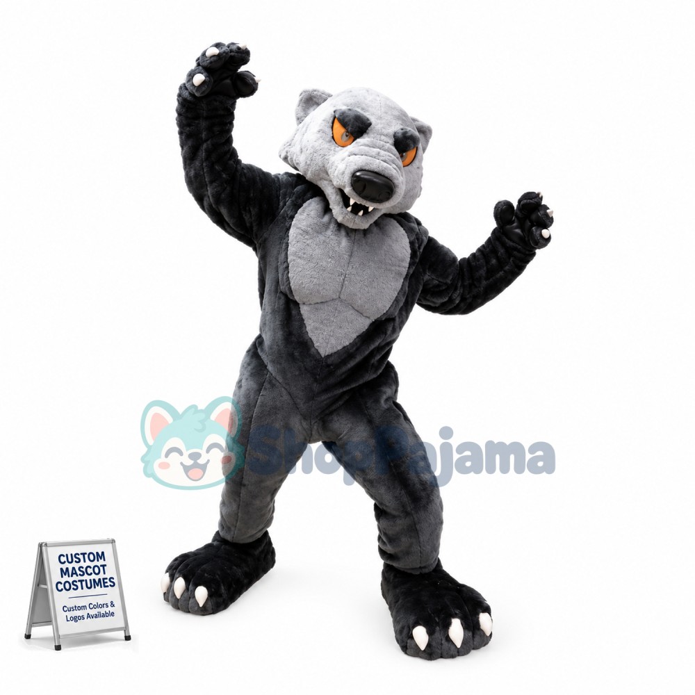 College Fierce Power Badger Mascot Costume 