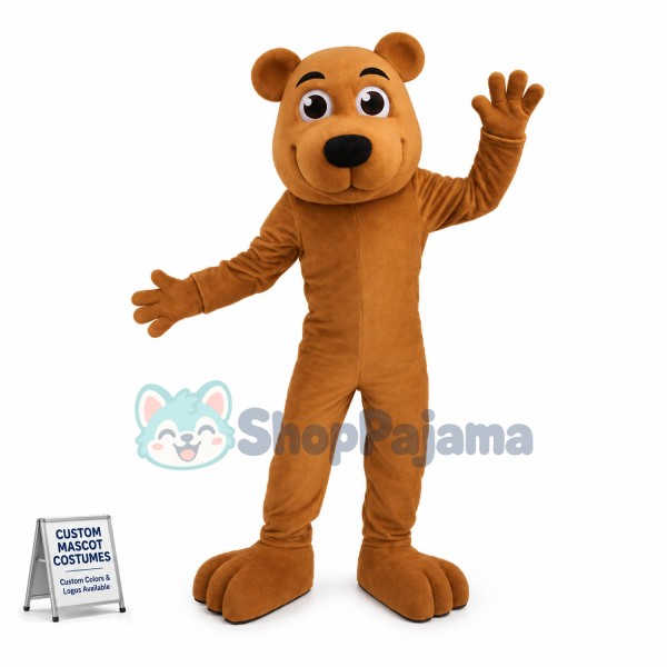 Amiable Scrubby Bear Mascot Costume 