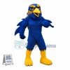 Power Blue Raven Mascot Costume 