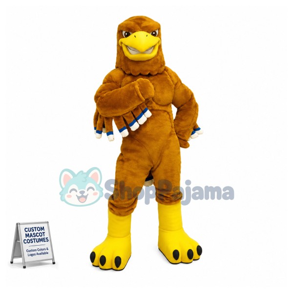 Power Golden Eagle High School Mascot Costume 