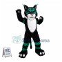 Confident Wildcat High School Mascot Costume 