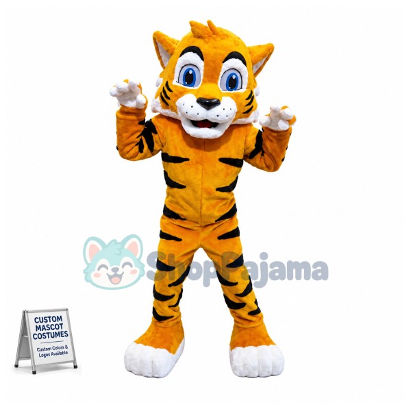 Baby Tiger Mascot Adult Costume 