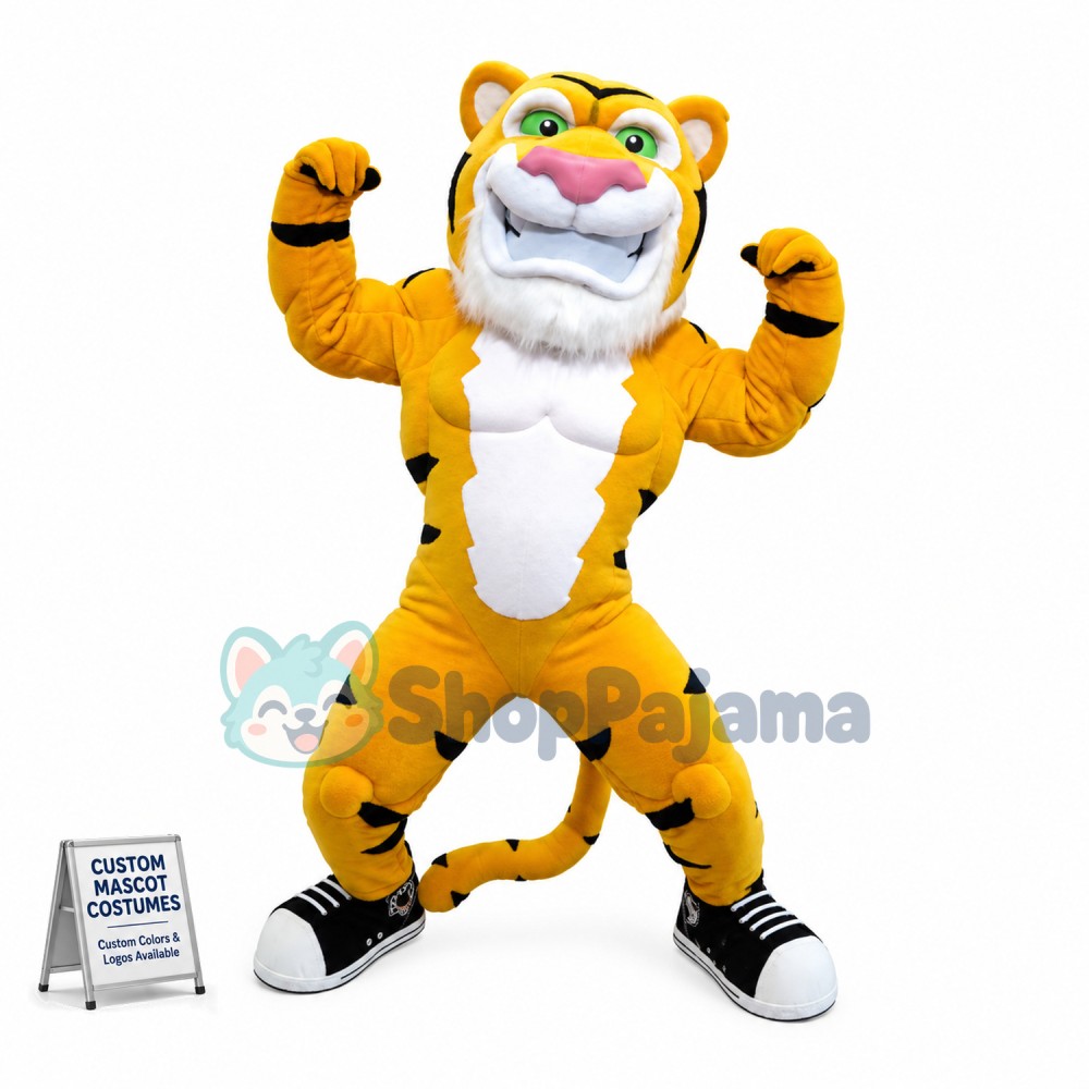 Power Stripes the Hamilton Tiger-Cats Football Mascot Costume 