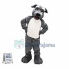 Lovely Grey Wolfhound Pup School Mascot Costume 