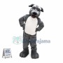 Lovely Grey Wolfhound Pup School Mascot Costume 