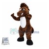 College Fierce Brown Mustang Mascot Costume 