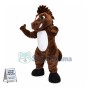 College Fierce Brown Mustang Mascot Costume 