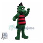 Happy Green Dragon Mascot Adult Costume 