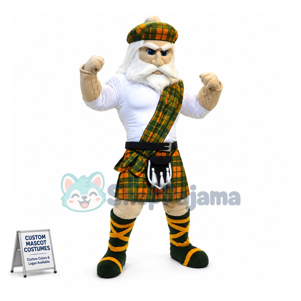 Power Scottish Highlander Mascot Costume 