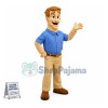 Optimistic Technician Mascot Costume 