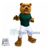 College Football Power Fierce Brown Bear Mascot Costume 