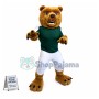 College Football Power Fierce Brown Bear Mascot Costume 