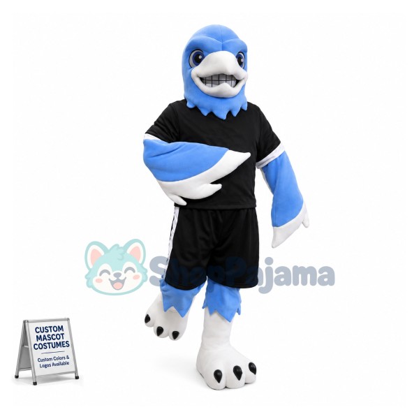 Blue Thunderbird High School Mascot Costume 