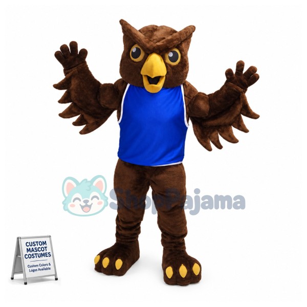 Brown Owl High School Mascot Costume 