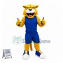 University Power Yellow Wildcat Mascot Costume 