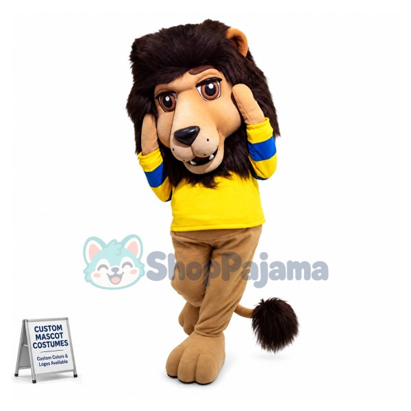 Big Lion Mascot Adult Costume 