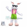 Adorable White Rabbit Mascot Adult Costume 