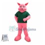 Adorable Pink Pig Mascot Adult Costume 