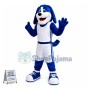 Lovely Basketball Blue Hound Mascot Costume 
