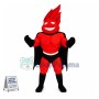 Superhero Red Boy Mascot Adult Costume 