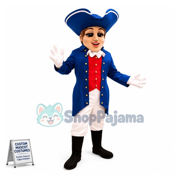 Patriot Female Mascot Costume 