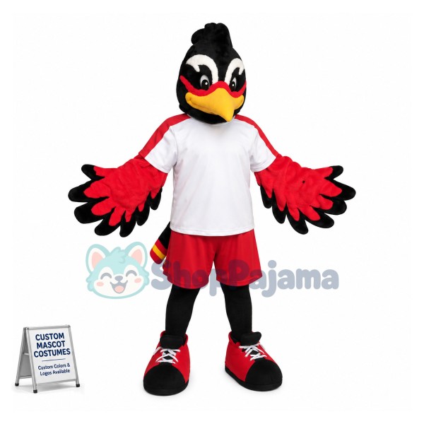 Soccer Roadrunner Mascot Costume	