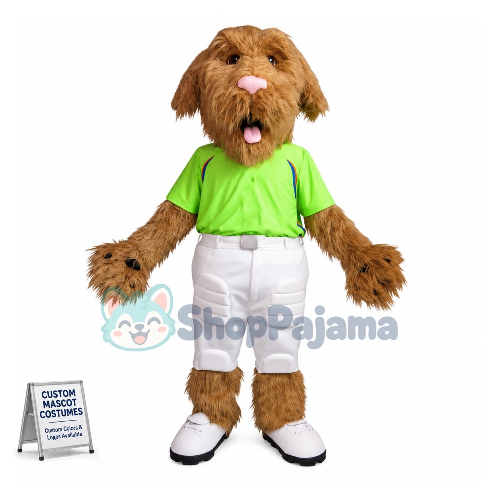 Lovely Light Brown Dog Mascot Costume 