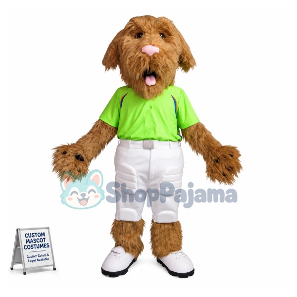 Lovely Light Brown Dog Mascot Costume 