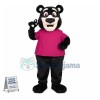 Lovely Black Bear Mascot Adult Costume 