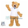 Cuddly Doctor beige Teddy Bear Mascot Costume 
