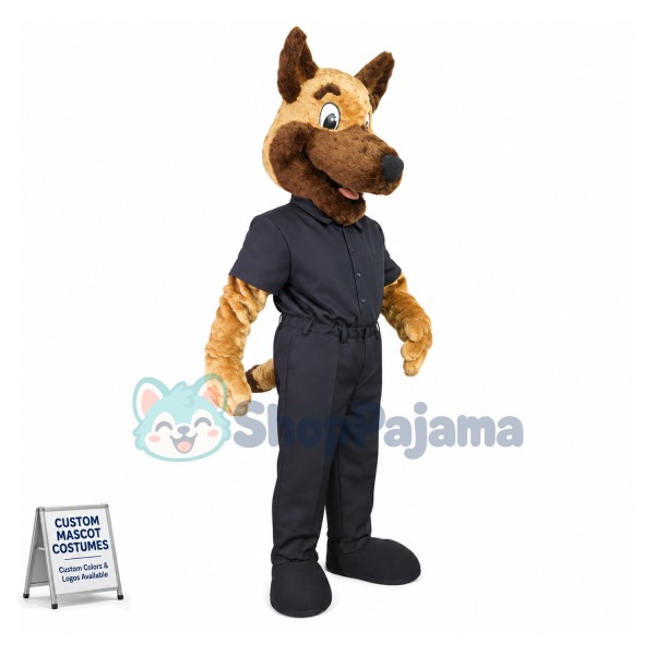 Lovely Police Dog Mascot Costume 