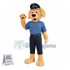 Adorable Police Yellow Labrador Mascot Costume	