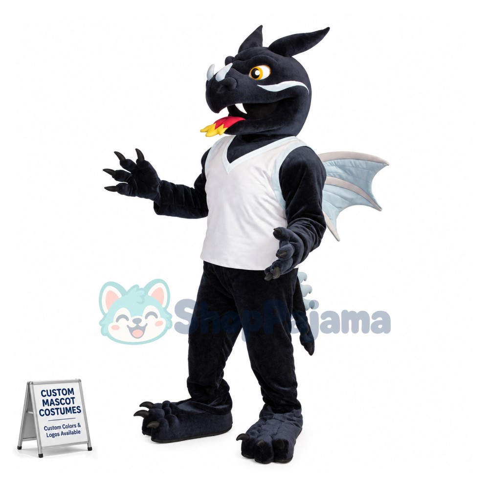Black Dragon High School Mascot Costume	