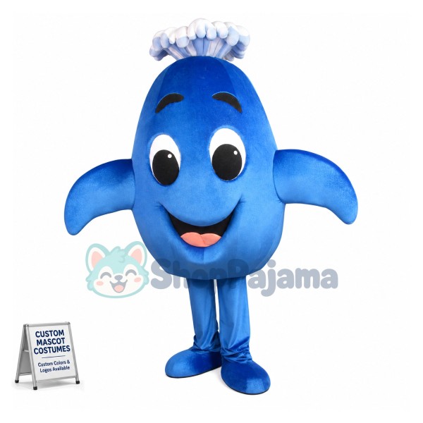 Cute Gracie the Whale School Mascot Costume 