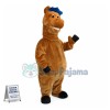 Brown Horse With Blue Mane Mascot Costume 
