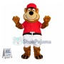Baseball Brown Bear Mascot Costume 