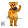 Teddy Bear With Blue Bow Mascot Costume