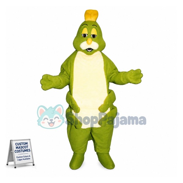 Cartoon Old Caterpillar Mascot Costume