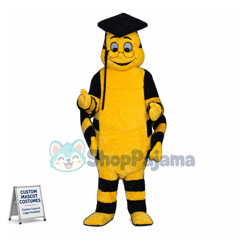 Bookworm Mascot Costume