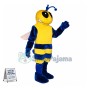 Blue Bee Mascot Costume 