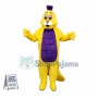 Purple & Yellow Caterpillar Mascot Costume