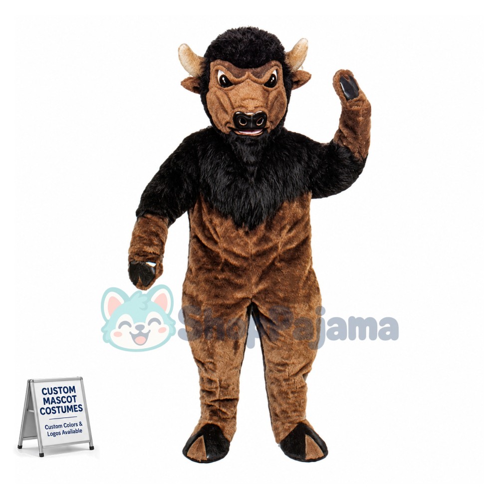 Bison Mascot Costume 