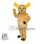 Light Brown Moose Lightweight Mascot Costume 