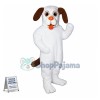 Loyal White Dog Mascot Costume 