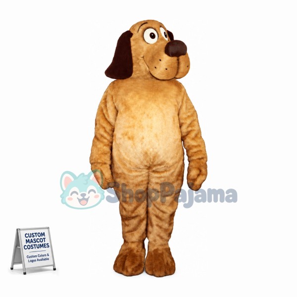 Fat Hound Mascot Adult Costume 